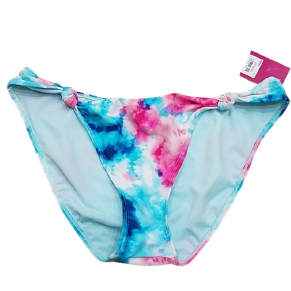 SO Juniors Hipster Bikini Swim Bottoms Low Rise Beach Pink Size L XL - Picture 4 of 5